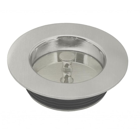 Westbrass Universal Replacement Disposal Flange and Stopper Satin Nickel D212-07